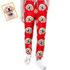 Custom Dog Face Christmas Sweatpants Unisex Joggers