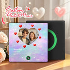 FridgeBeats Framed 4.0 Personalized Music Fridge Magnet Heart Style Valentines Gift Album Fridge Magnet Music Wall Photo Sticker