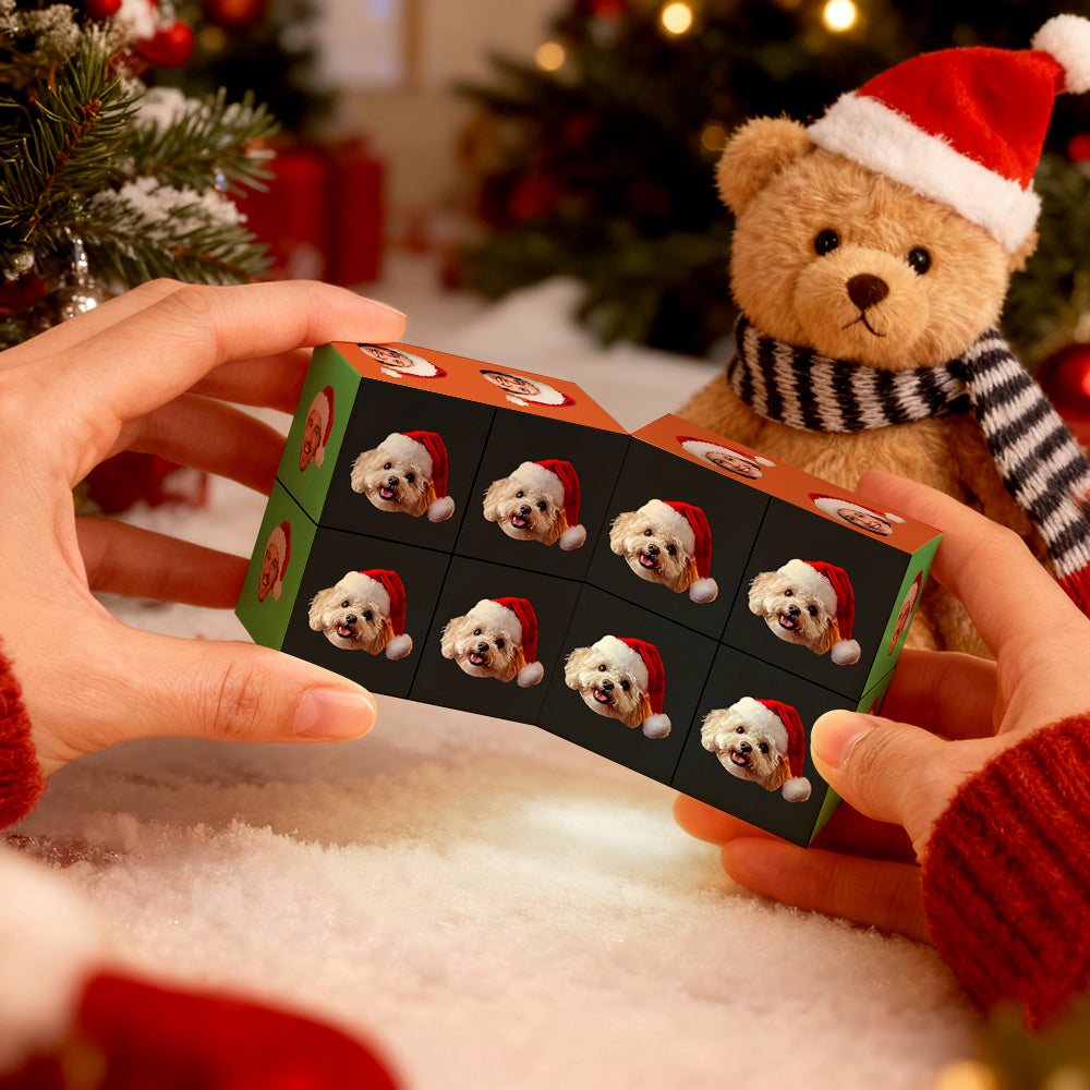 Custom Photo Face Cube Personalized Magic Puzzle Christmas Gift