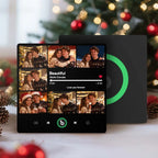 FridgeBeats Frameless 4.0 Custom 7 Photos Music Fridge Magnet FridgeBeats Pro Supports Bluetooth Connectivity Christmas Gifts