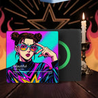 FridgeBeats Framed 4.0 Custom Anime-style Music Fridge Magnet and Photo with Colorful Frame Music Wall Photo Sticker Music Movement