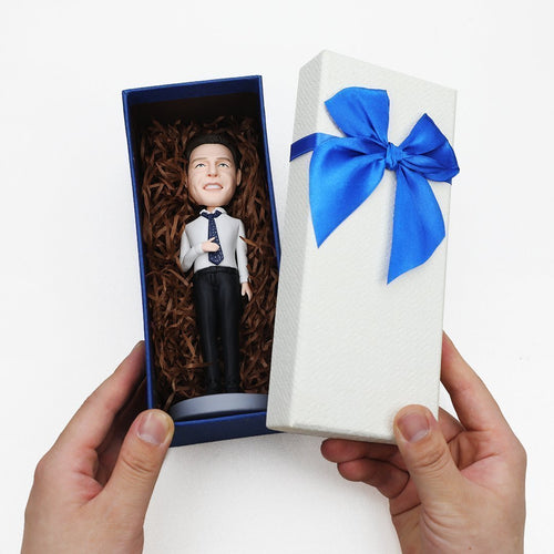 Christmas Gift Christmas Elf Costume Custom Bobblehead with Engraved Text
