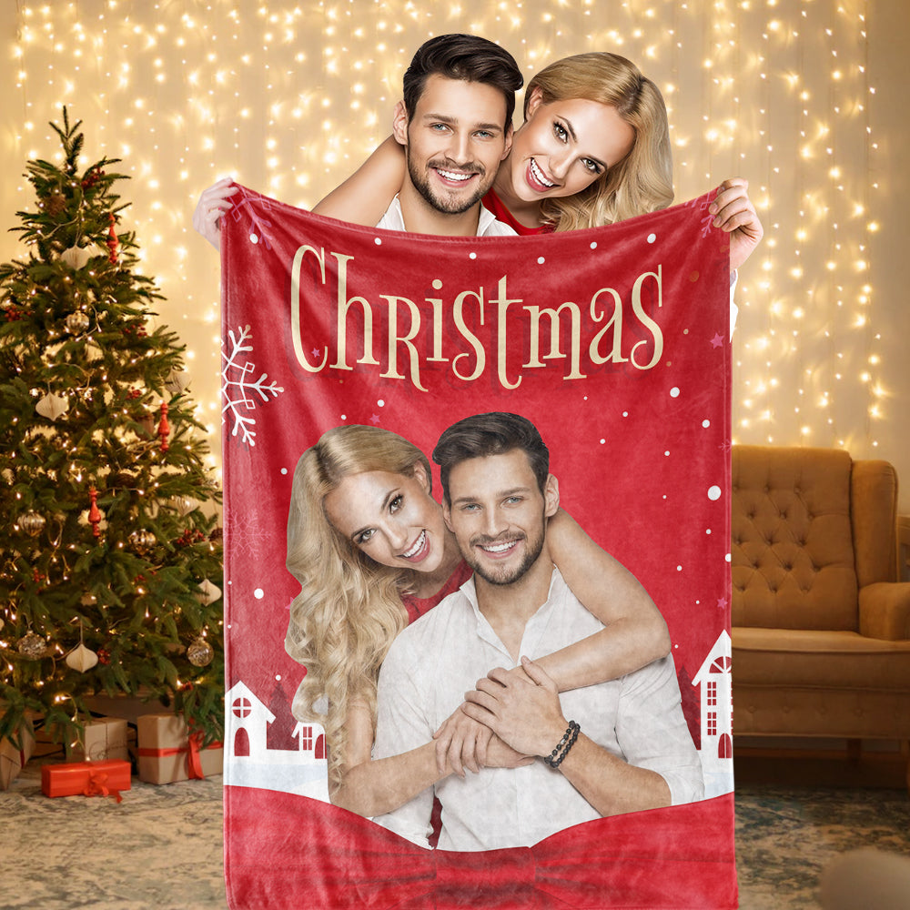 Christmas Blanket Custom Photo Blanket Personalized Christmas Gift