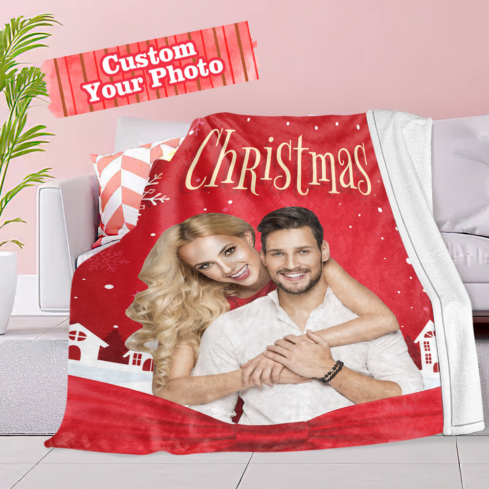 Christmas Blanket Custom Photo Blanket Personalized Christmas Gift