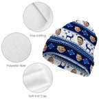 Custom Face Beanie Hat Warm Soft Knit Hat Winter Cap for Christmas Gift