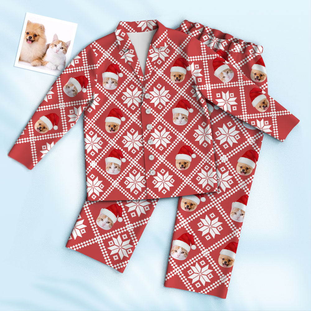 Custom Photo Face Pajama Christmas Atmosphere Creative Gifts