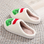 Christmas Slippers Christmas Grinch Shoes Home Cotton Slippers