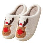 Christmas Slippers Cute Reindeer Comfortable Slippers