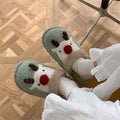 Christmas Slippers Christmas Elk Comfortable Cotton Slippers
