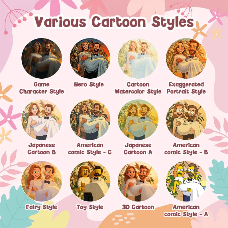 FridgeBeats Frameless 4.0 Custom Photo Music Fridge Magnet Various Cartoon Style Song Fridge Magnet That Can Play Songs Wedding Gift