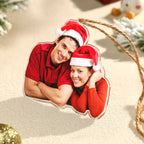 Custom Photo Acrylic Christmas Tree Ornament – Personalized Holiday Gift