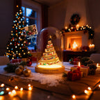 Custom Photo Film Christmas Tree Night Light Personalized Family Keepsake with Engraved Base Christmas Gift