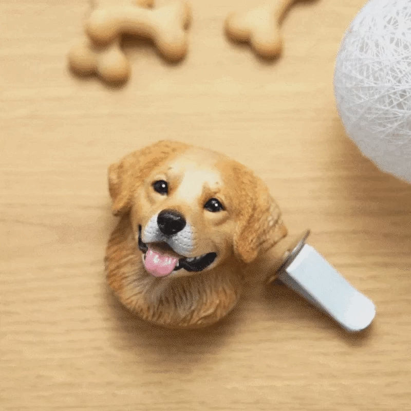 Custom Photo 3D Plaster Pet Portrait Refrigerator Magnet Christmas Gift for Pet Lovers