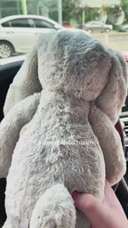 Peluche de conejito con foto personalizada, regalo con imagen oculta en la oreja para parejas, aniversario y Día de la Madre