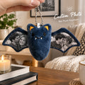 Llavero de peluche de murciélago con foto personalizada Adorno para bolsa de Navidad con foto personalizada